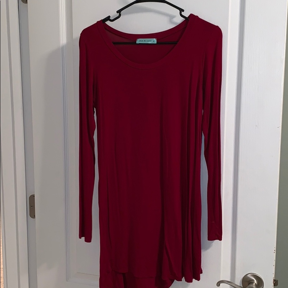 Maroon tunic - boutique